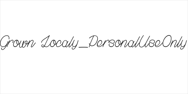 Grown Localy_PersonalUseOnly Logo