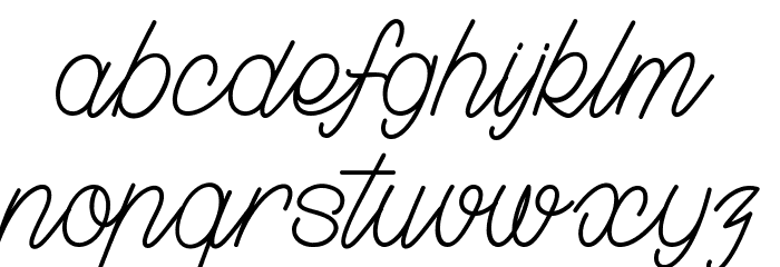 Grown Localy Font LOWERCASE
