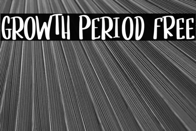 Growth Period FREE Font examples