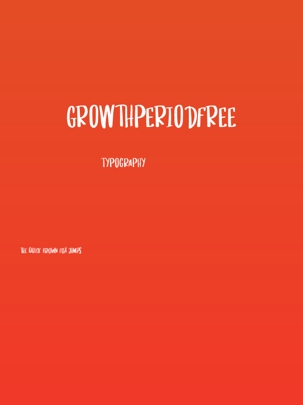 GrowthPeriodFREE Poster