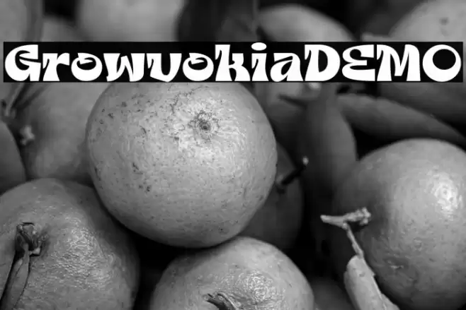 GrowvokiaDEMO Font examples