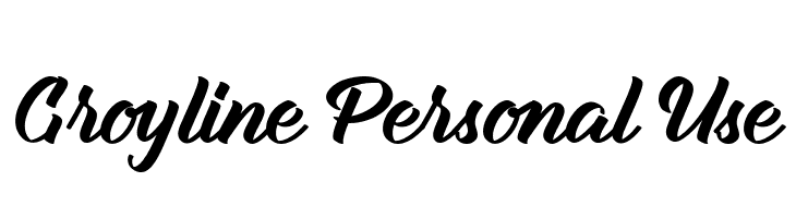 Groyline Personal Use  font caratteri gratis