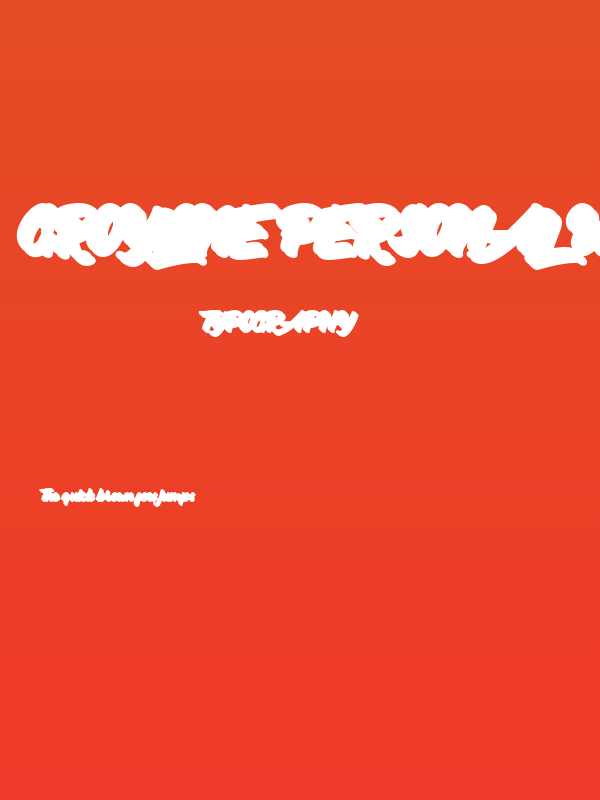 Groyline Personal Use Poster