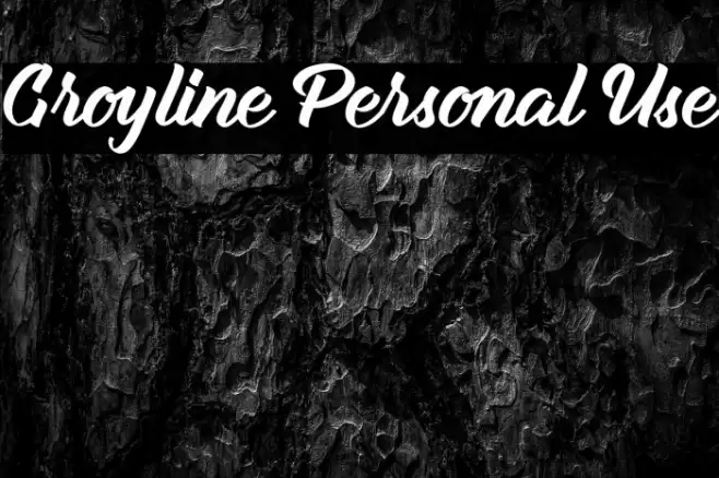 Groyline Personal Use Font examples