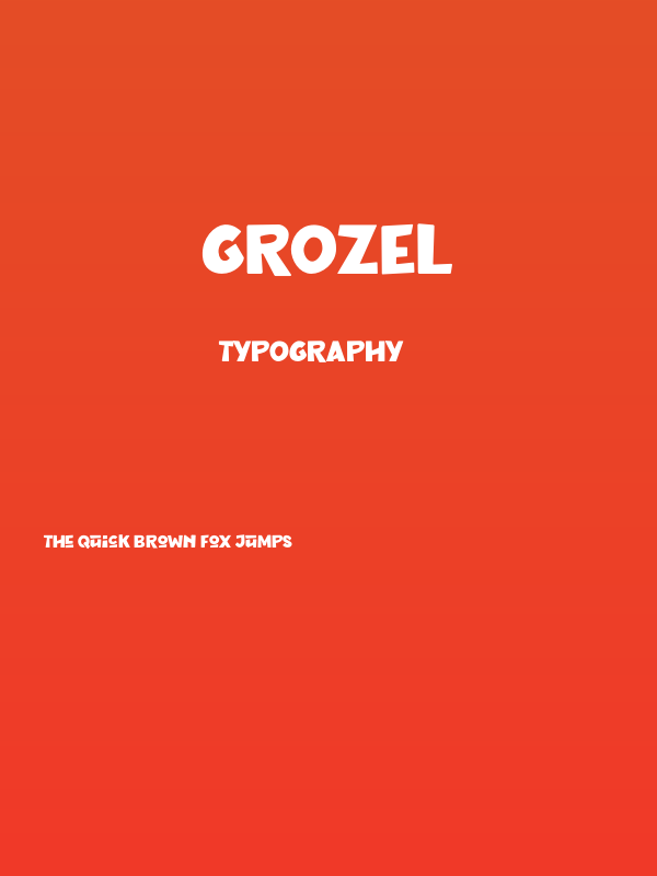 Grozel Poster