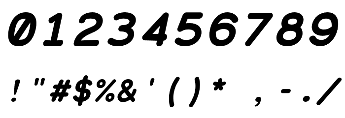 Grqalir-BoldItalic Font OTHER CHARS