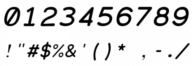 Grqalir-Italic Font OTHER CHARS