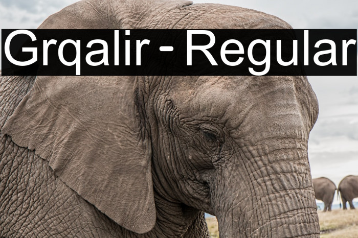 Grqalir-Regular Font examples