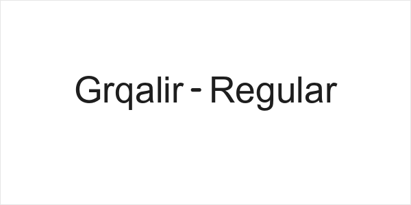 Grqalir-Regular Logo