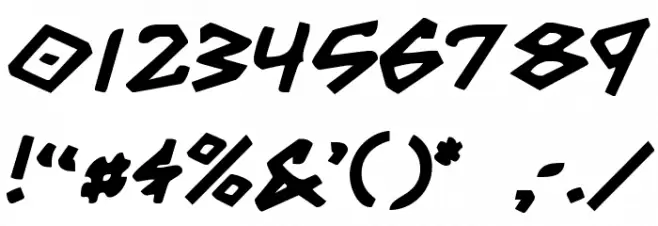 Grrrrrr Bold Font OTHER CHARS