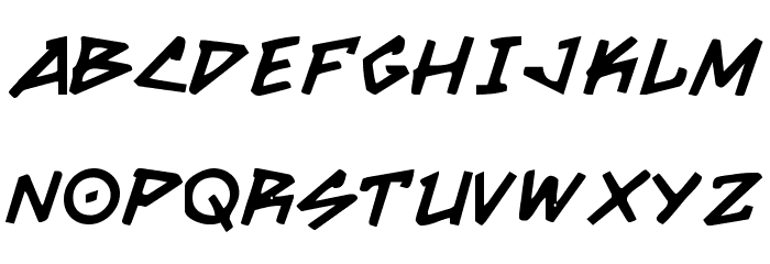 Grrrrrr Bold Font LOWERCASE