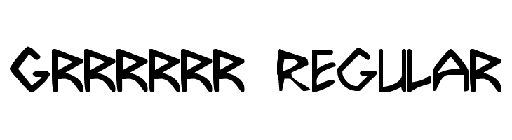 Grrrrrr Regular  Frei Schriftart Herunterladen