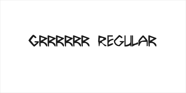 Grrrrrr Regular Logo