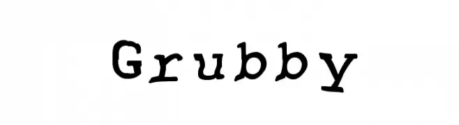 Grubby  フリーフォントのダウンロード