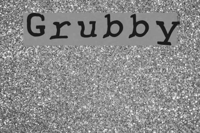 Grubby خط examples
