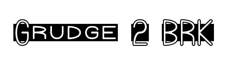 Grudge 2 BRK Font