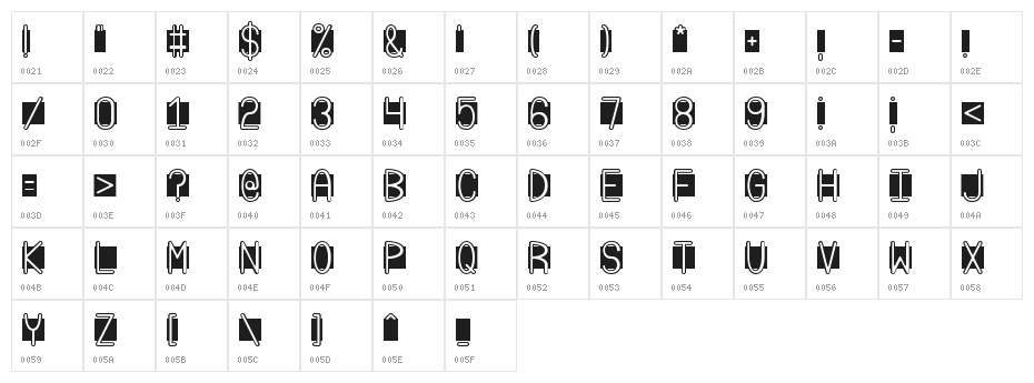 Grudge 2 BRK Character Map