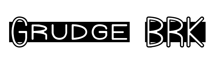 Grudge BRK Font
