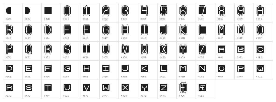 Grudge BRK Character Map