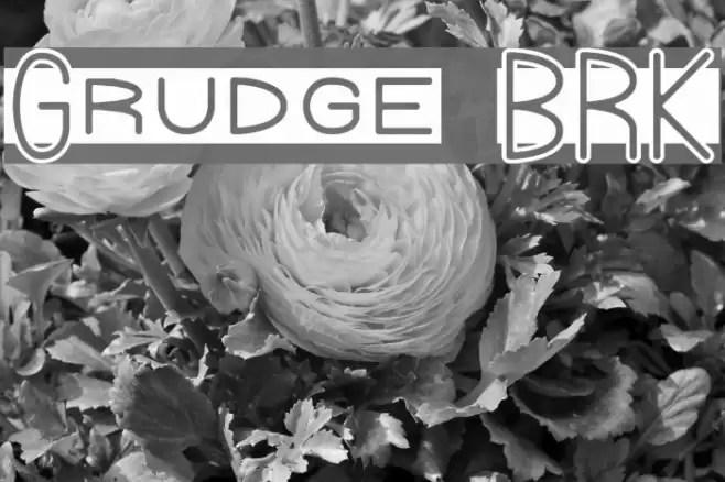 Grudge BRK Font examples