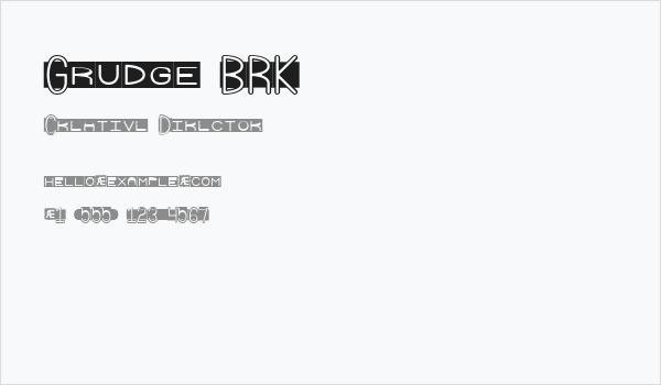 Grudge BRK Business Card