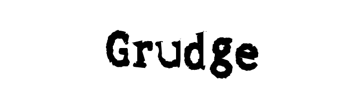 Grudge  font caratteri gratis