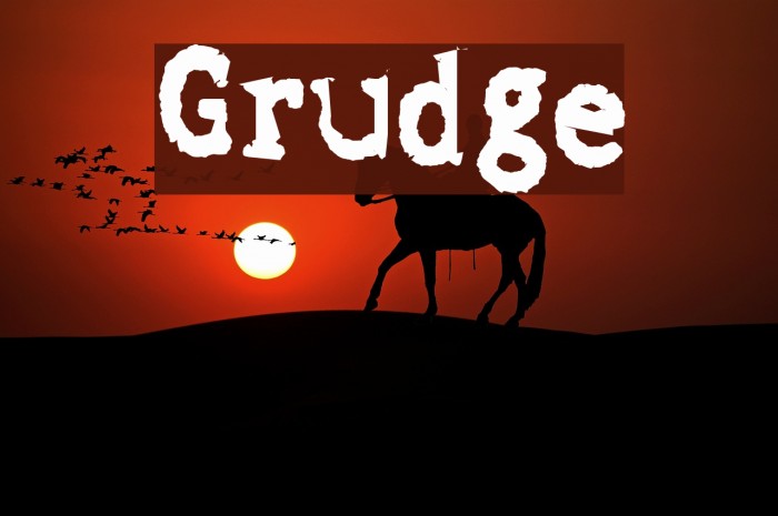 Grudge Font examples