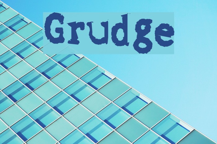 Grudge Font examples