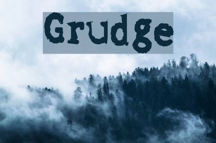 Grudge Font examples