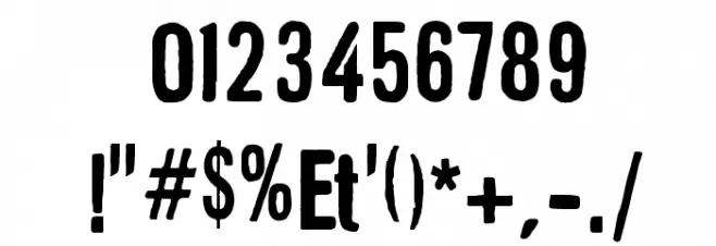 GruenLemonograf Font OTHER CHARS