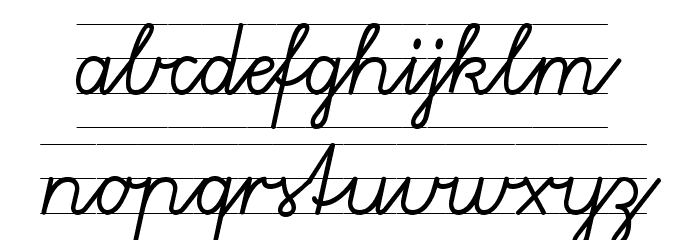 Gruenewald VA 1. Klasse Font LOWERCASE