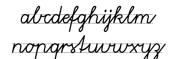 Gruenewald VA 3. Klasse Font LOWERCASE