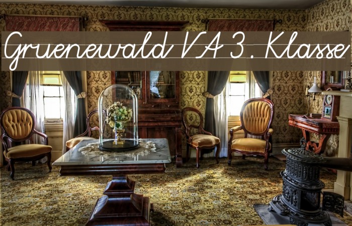 Gruenewald VA 3. Klasse Font examples