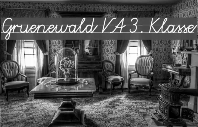 Gruenewald VA 3. Klasse Fonte examples