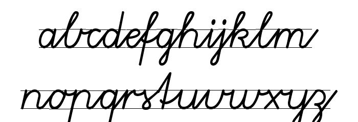 Gruenewald VA 3. Klasse Font LOWERCASE