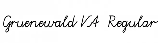 Gruenewald VA  Regular  font caratteri gratis