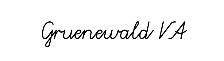 Gruenewald VA  Frei Schriftart Herunterladen