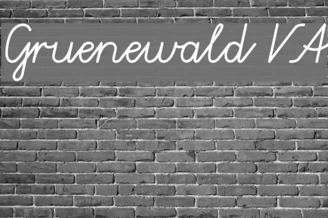 Gruenewald VA خط examples