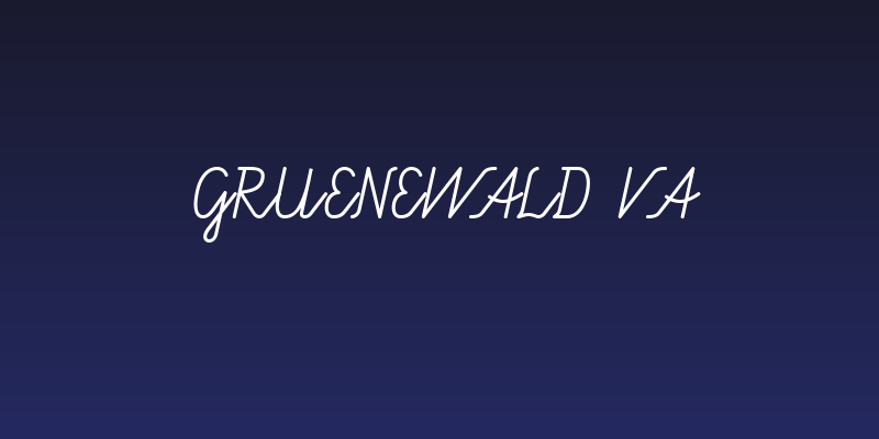 Gruenewald VA Social Header