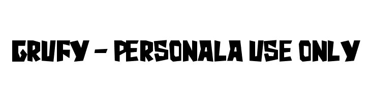 Grufy - Personala use only  font caratteri gratis