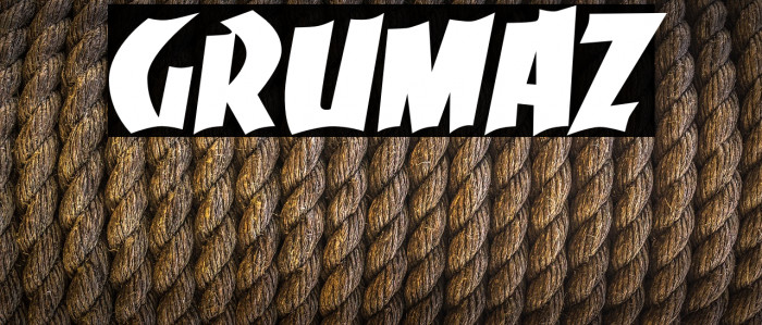 Grumaz Font examples