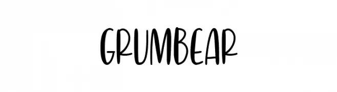 Grumbear  नि: शुल्क फ़ॉन्ट्स डाउनलोड