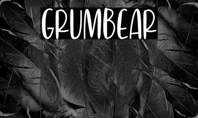 Grumbear Font examples
