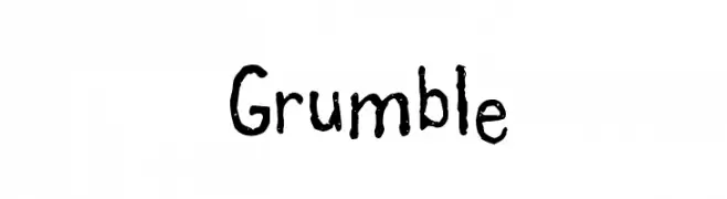 Grumble  baixar fontes gratis