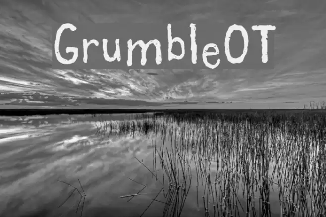GrumbleOT Font examples
