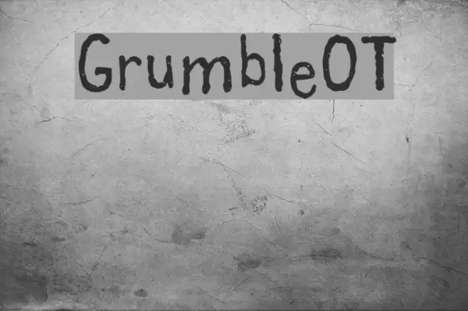 GrumbleOT Font examples