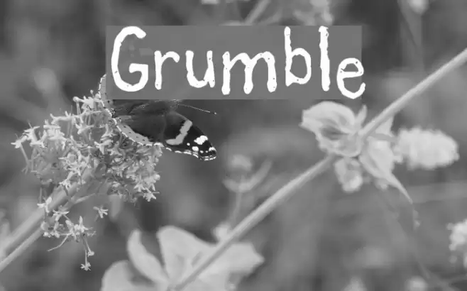 Grumble Font examples