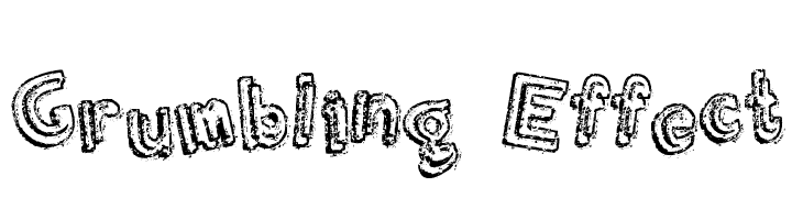 Grumbling Effect Font