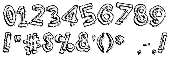 Grumbling Effect Font OTHER CHARS