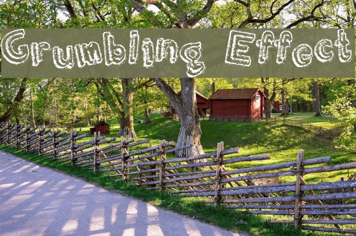 Grumbling Effect Font examples